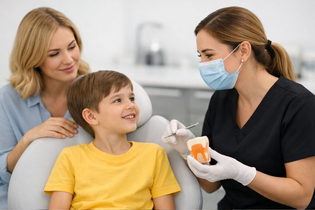 Esmalte dental en niños